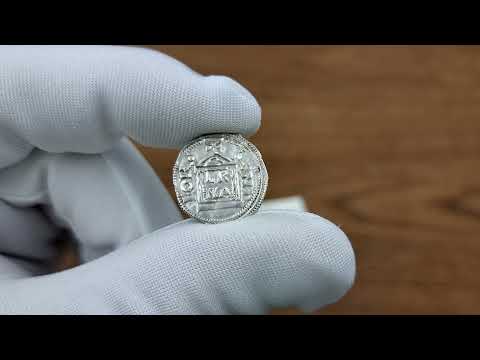 RZADKI Niemcy, Pilgrim i Kaiser, Konrad II (1027-1036). Denar, Kirchengebäude | Aukcja 29