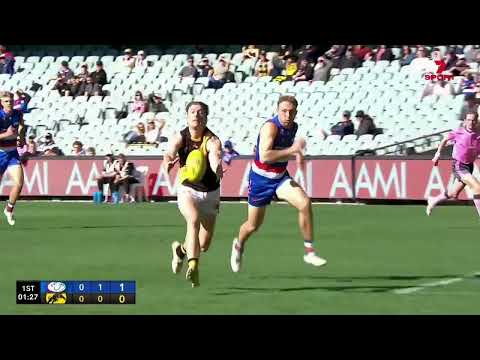 Prelim Final Hostplus SANFL Snapshot - Glenelg's Lachie Hosie snaps over shoulder