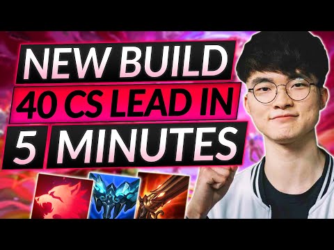Faker's NEW 40 CS LEAD at 5 Minutes Strategy - BROKEN MIDLANE BUILD - LoL Guide