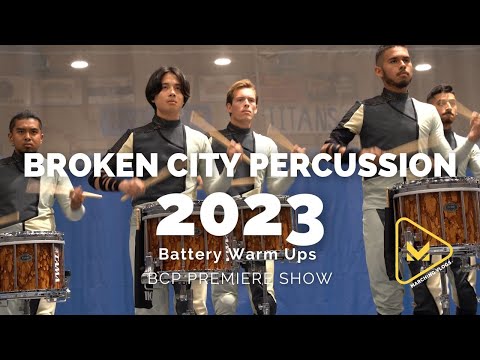 Broken City Percussion 2023 - Battery Warm Ups - BCP Premiere Show