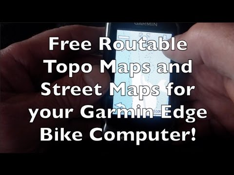 Free Routable Topo and Auto Maps for your Garmin Edge Bike Computer