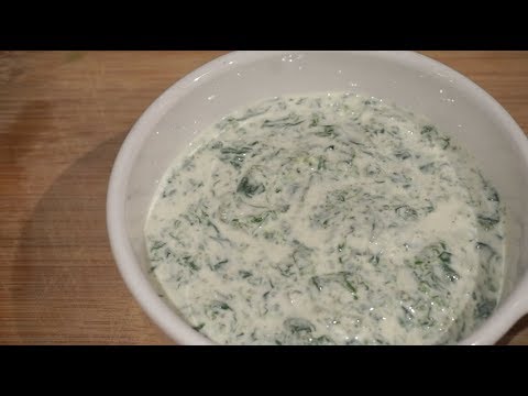 Spinach raita recipe