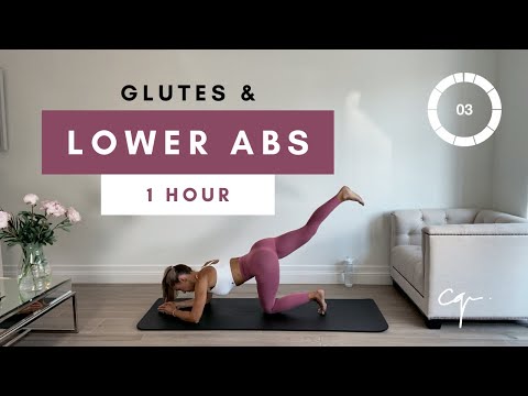 1 Hour GLUTES & LOWER ABS WORKOUT at Home | Day Three of Five