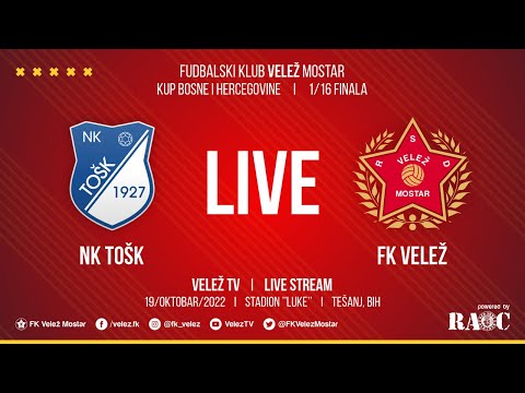LIVE  I  Kup BiH  I  1/16 finala  I  NK TOŠK  - FK Velež   I  19/10/2022.