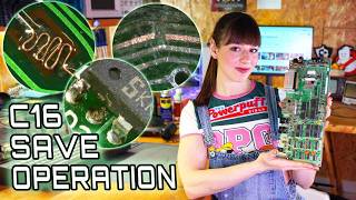 Viewer sent me a Broken Commodore 16 - serious damage!