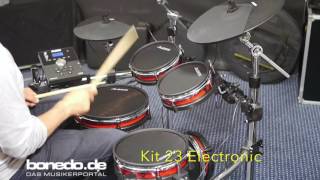 Video thumbnail for Alesis Crimson E-Drum Kit Sound Demo (no talking) by Bonedo Synthesizers