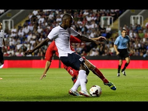Saido Berahino's winning goal, England-U21s vs Moldova 1-0