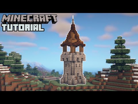 Minecraft - Simple Watchtower Tutorial (How to Build)