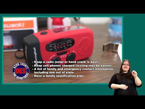 Kern County OES Disaster Kit