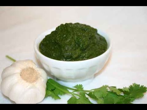 芫荽蒜蓉酸辣醬 - 秀出我的咖喱素食食譜 (Coriander & Garlic Chutney | Show Me The Curry Vegetarian Recipe)