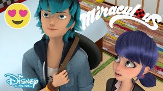 Miraculous Ladybug | Marinette Meet Luka 😍- Season 2 Sneak Peek | Official Disney Channel UK
