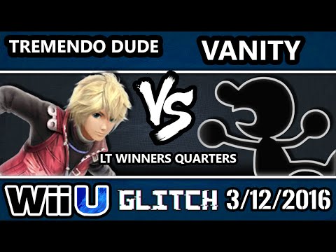 Glitch Low Tiers - Tremendo Dude (Shulk) Vs. Vanity (Game & Watch) SSB4 Winners Quarters