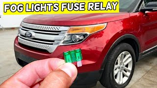 Ford Explorer Fog Lights Fuse Relay Location Replacement 2011 2012 2013 2014 2015