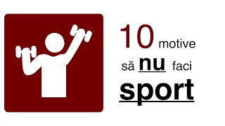 10 motive să nu faci sport