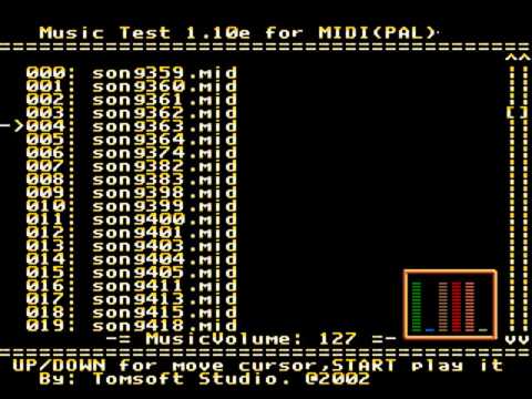 Sega Genesis/Megadrive "MIDI player" demo by Tomsoft Studio