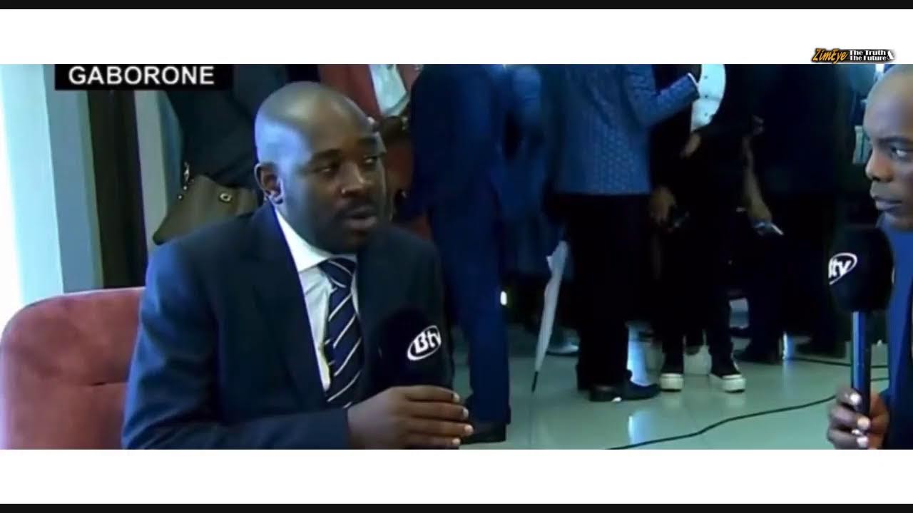 NELSON CHAMISA ADDRESSES MNANGAGWA IN BOTSWANA
