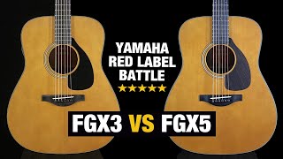 Video thumbnail for Yamaha FGX3 vs FGX5 - Red Label Comparison! by Acoustic Letter