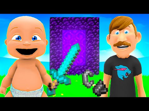 Insane Baby and MrBeast Minecraft Adventure!