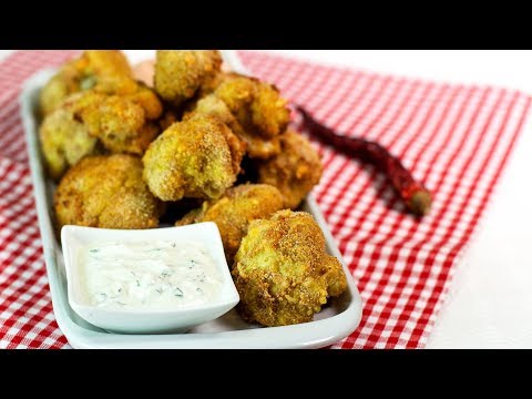 Gebackene BLUMENKOHLRÖSCHEN mit Parmesan