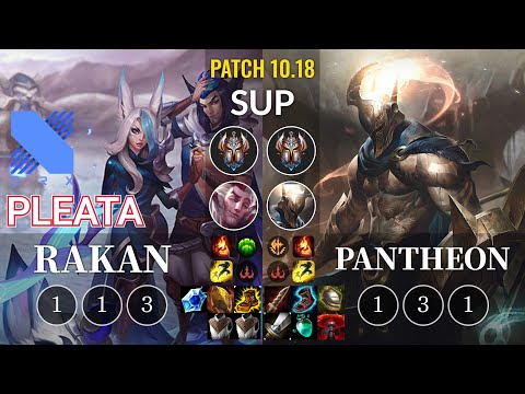 DRX Pleata Rakan vs Pantheon Sup - KR Patch 10.18