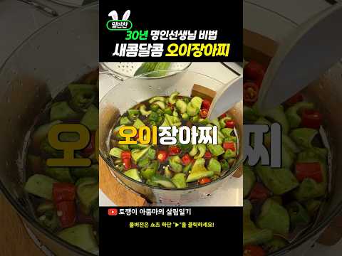 이 영상 보고 당장 오이부터 사 오세요 (Run) 🏃‍♀️ 30년 명인 비법 오이장아찌 #shorts #오이장아찌