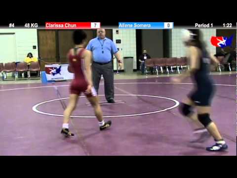 2011 U.S. Open FRI WM 48 KG: Clarissa Chun vs. Allene Somera Champ. Round 1