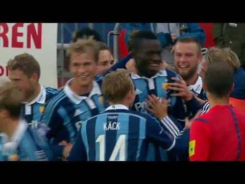 Sammandrag: Drömmål och storspelande målvakt när Djurgården vann i Falkenberg - TV4 Sport