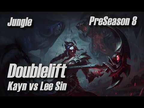 Doublelift - Kayn vs Lee Sin Jungle - PreSeason 8