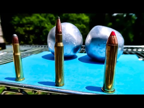 30-30 vs 30-06 vs 4570 vs Aluminum Foil Balls