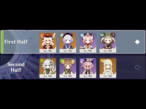 3.3/3.4 Spiral Abyss, Short Squad & Traveler - (Floor 12, 9★)