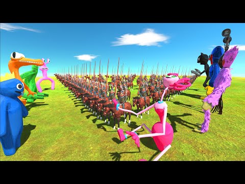 Hussar Challenge | Poppy Playtime vs Rainbow Friends - Animal Revolt Battle Simulator