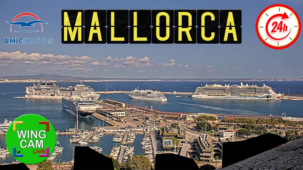 Live webcam view of Palma Port Live Panorama