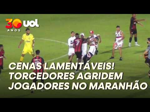 Fans invade the field and assault athletes during a game in Maranhão; watch the moment.