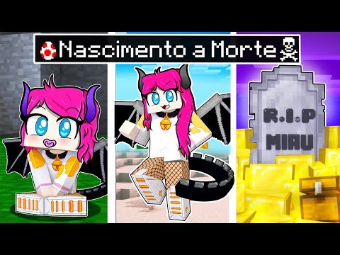 CICLO DE VIDA DE UM DRAGÃO NO MINECRAFT (NASCER, CRESCER, ENVELHECER E MORRER)