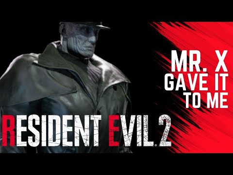 When Mr. X won't leave you alone... on first Resident Evil 2 run ever