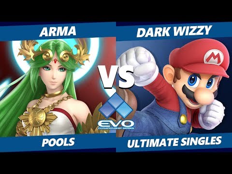 EVO 2019 SSBU - KH | Arma (Palutena, ZSS) Vs. MVG | Dark Wizzy (Mario) Smash Ultimate Pools