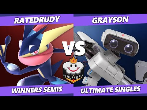 GOML NA Open USA South Winners Semis - RatedRudy (Greninja) Vs. Grayson (ROB) Ultimate SSBU