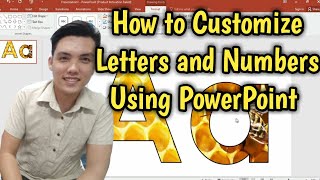 How to Customize Letters and Numbers Using PowerPoint