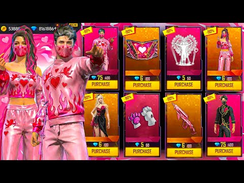 Buying 23000+ Diamonds, Evo Valentine Bundle, Max Evo Gun Skins & Mysteryshop Items On Subscriber ID
