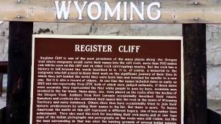preview picture of video 'Oregon Trail Ruts & Register Cliff, Guernsey Wyoming'