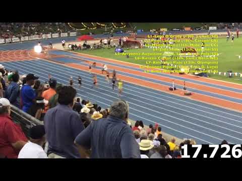 Girls 200m (3 Heats)-2018 T&F CIF (CA) State Prelims (Results and Program in Description)