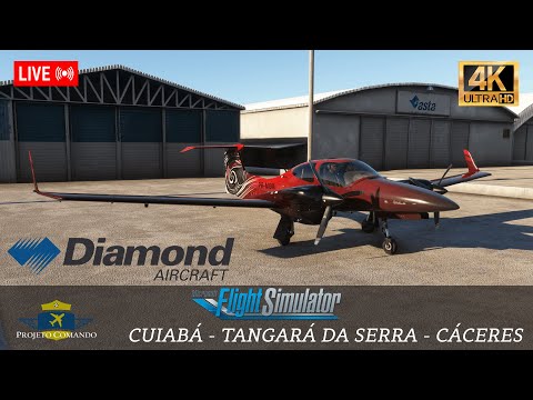 [MSFS 2020] Voo IFR/VFR de Diamond DA 42 | Cuiabá - Tangará da Serra - Cáceres | Review do DA 42