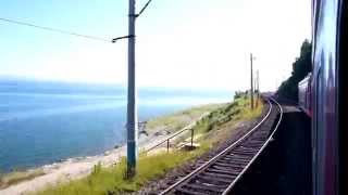 preview picture of video 'Trans-Siberian train riding around Baikal Lake'