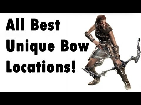 Skyrim - ALL Unique Bow - Locations (Best, secret) - YouTube Video