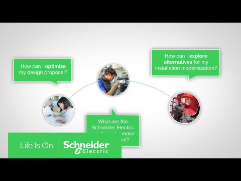 تطبيق ويب لتصميم إدارة المحركات من EcoStruxure™