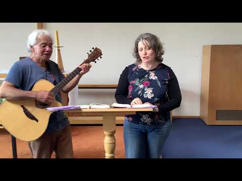 Pere Pou and Joanna Towler sing Te Inoi a te Ariki The Lord’s Prayer in Maori. Saturday 20 Nov 2021.