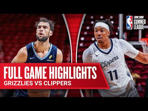 GRIZZLIES vs CLIPPERS | NBA SUMMER LEAGUE | FULL GAME HIGHLIGHTS | July 20, 2025