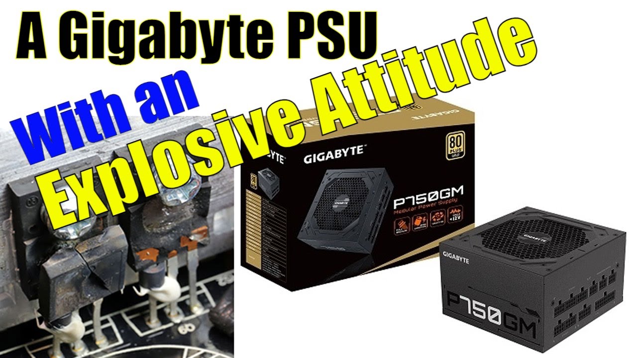 Gigabyte GP-P750GM Review - A Power Supply with an explosive attitude - YouTube