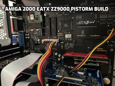 Amiga 2000 EATX 2.2 w/ ZZ9000 &  Pistorm Amiga OS 3.2.2.1 Test Video