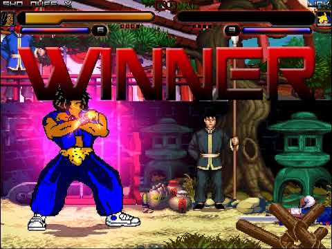 (M.U.G.E.N Battle Enemies of Fear) Sho Nuff X (Me) Vs Link